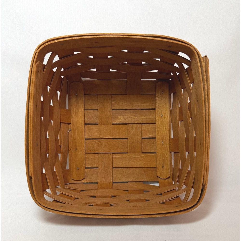 Longaberger Berry Basket 1994 Medium 7" Square Handwoven Dresden Ohio Vintage